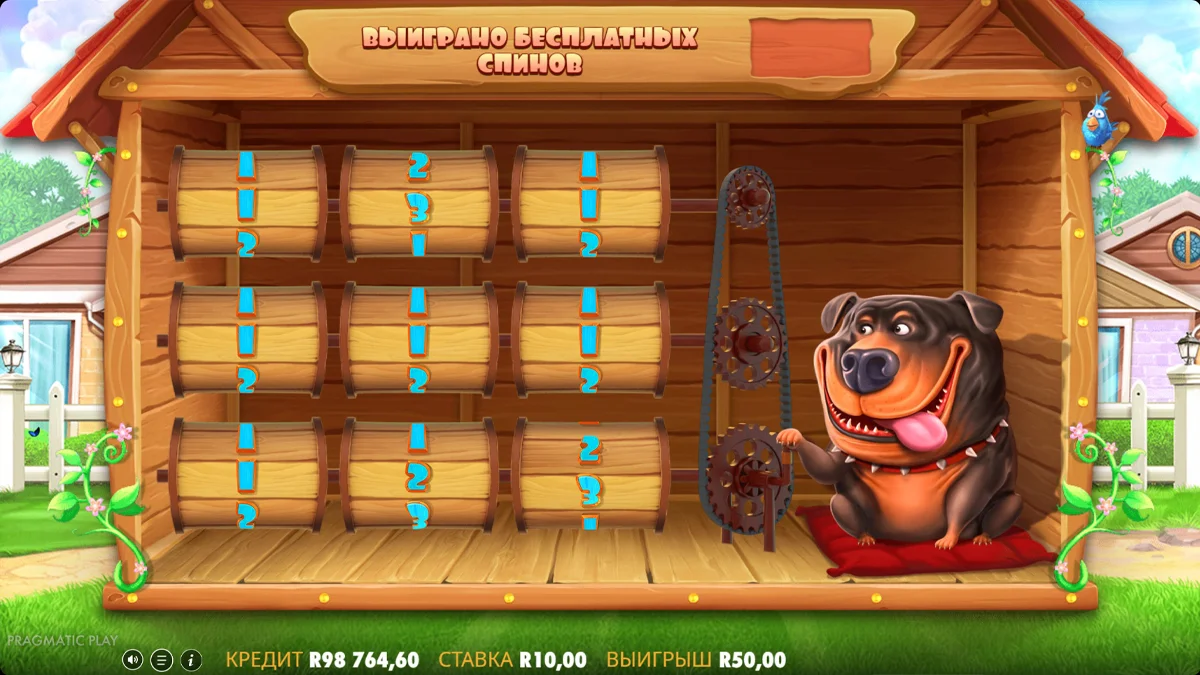 The Dog House интерфейс с кнопками Ante Bet и Buy Bonus